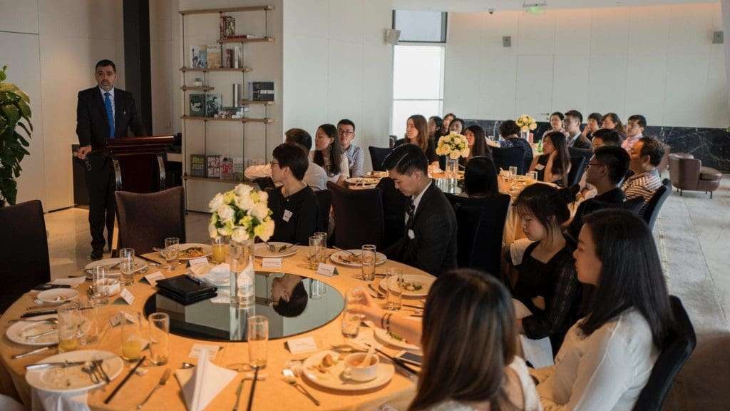 School of Business luncheon in China