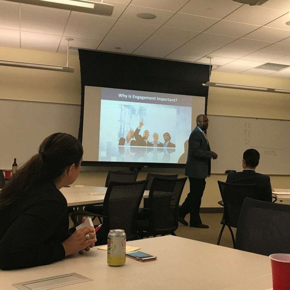 Photo of people in the article