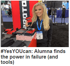 Alumna finds the power in failure (and tools)